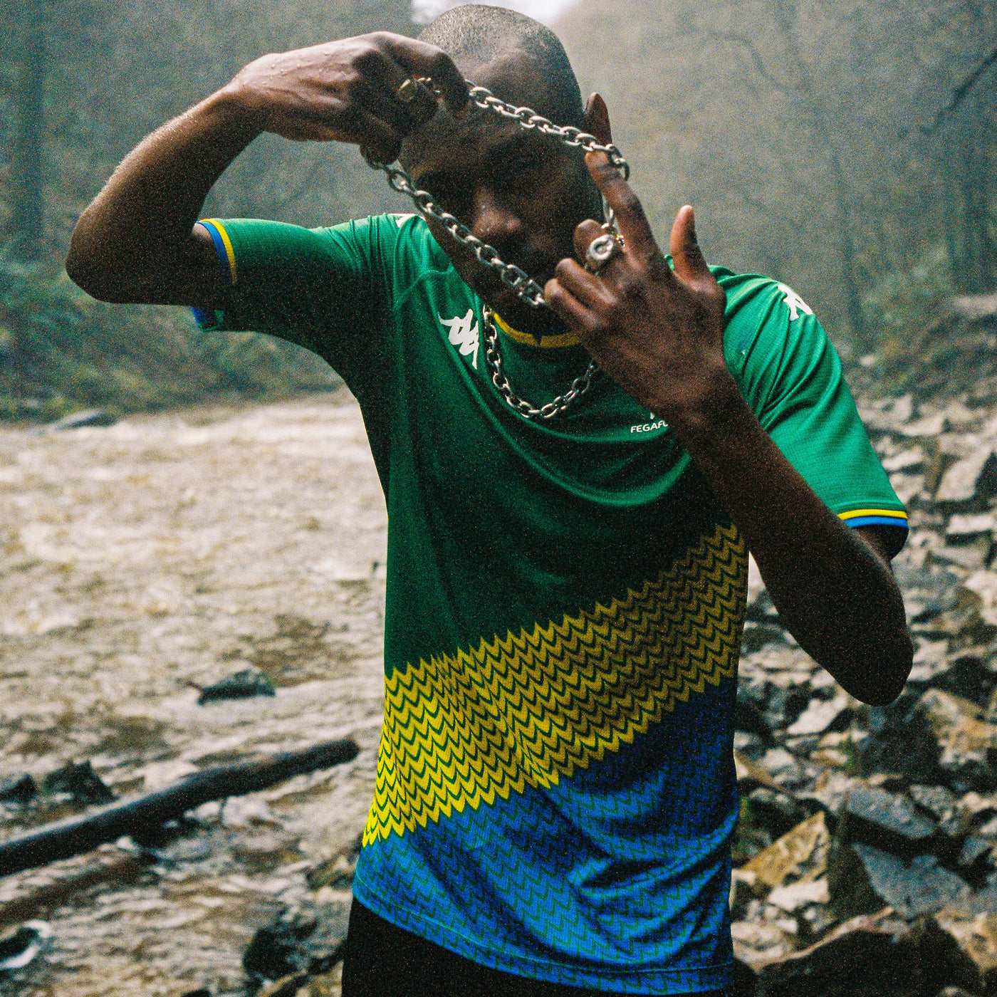 Camiseta Kombat Third Gabon Verde Hombre - imagen 5