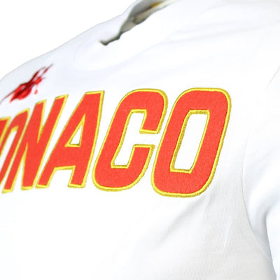 Camiseta Eroi Tee As Monaco Blanco Hombre - Imagen 5