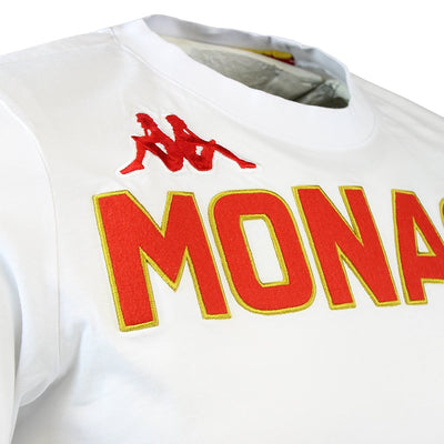 Camiseta Eroi Tee As Monaco Blanco Hombre - Imagen 6