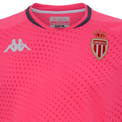 Camiseta Kombat Goalkeeper As Monaco Rosa Niños - Imagen 4