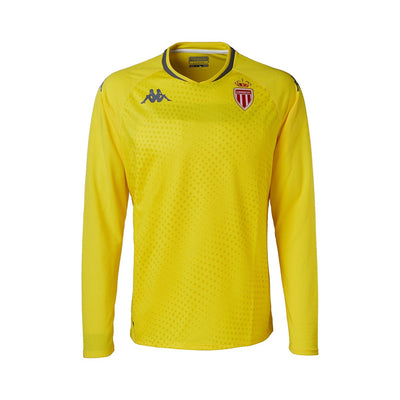 Camiseta Kombat Goalkeeper As Monaco Amarillo Niños - Imagen 1