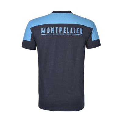 Camiseta Algardi Montpellier Herault Rugby Azul Hombre - Imagen 2