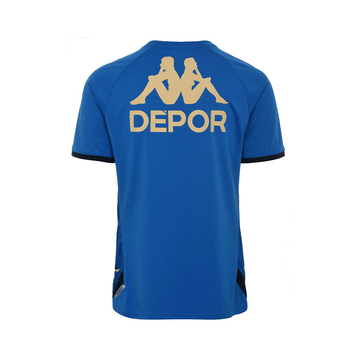 Camiseta adulto Deportivo Coruña azul marino con escudo blanco Kappa