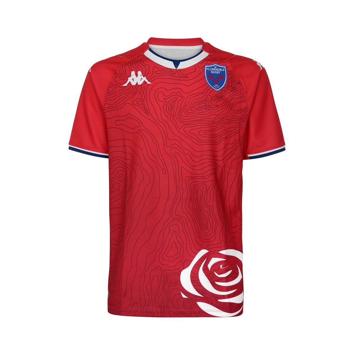 Camiseta Kombat Away FC Grenoble Rugby niño Rojo - Imagen 1