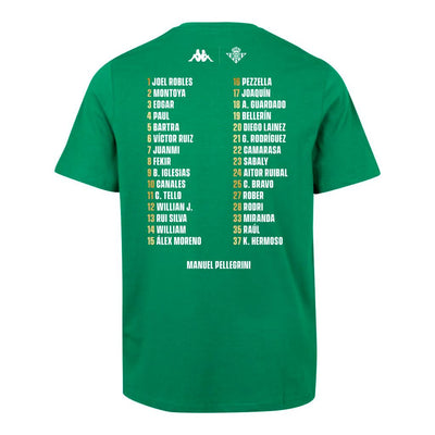 Camiseta "Campeones Copa del Rey" Real Betis Balompié verde hombre