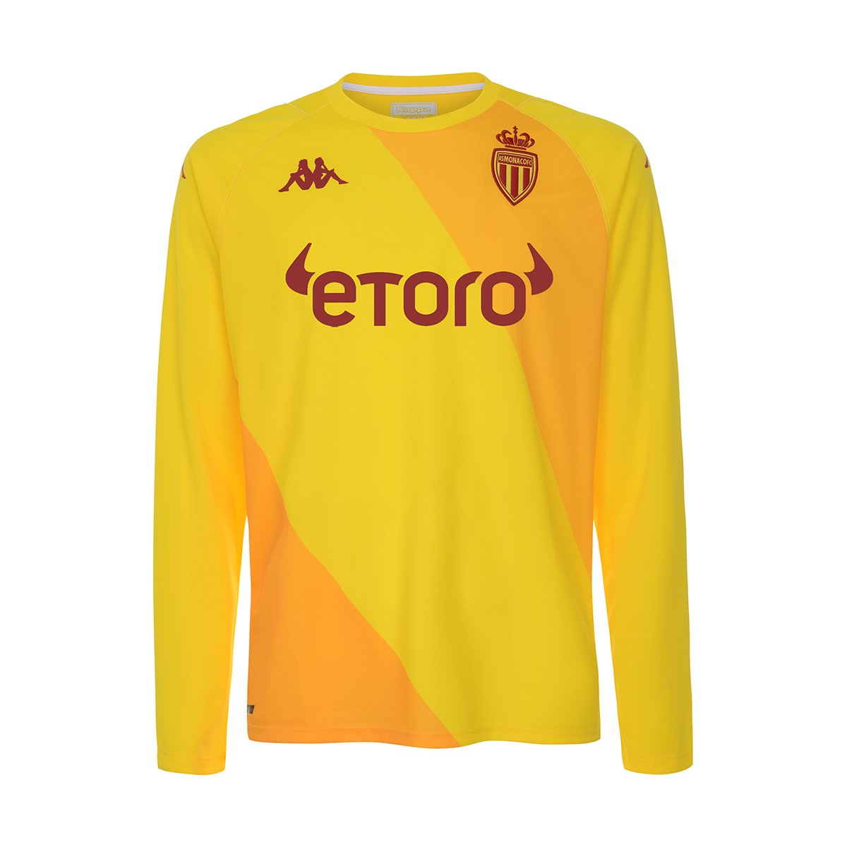 Camiseta Kombat Goalkeeper AS Monaco niño Amarillo - Imagen 1