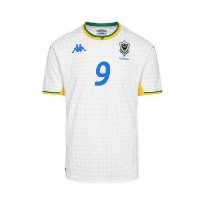 Camiseta Kombat Away Gabon Blanco Hombre dorsal Aubameyang 9 - imagen 2