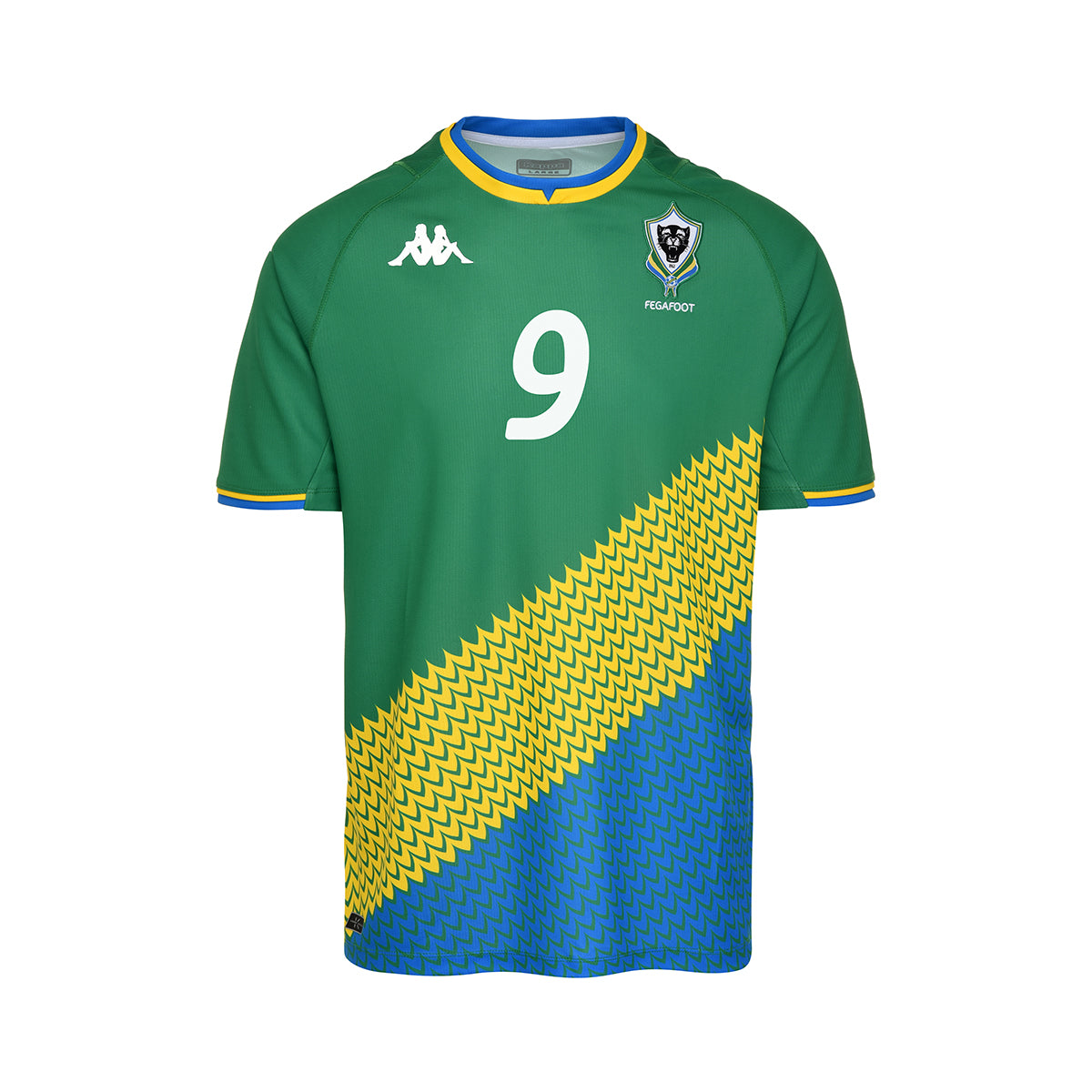 Camiseta Kombat Third Gabon Verde Hombre dorsal Aubameyang 9 - imagen 2