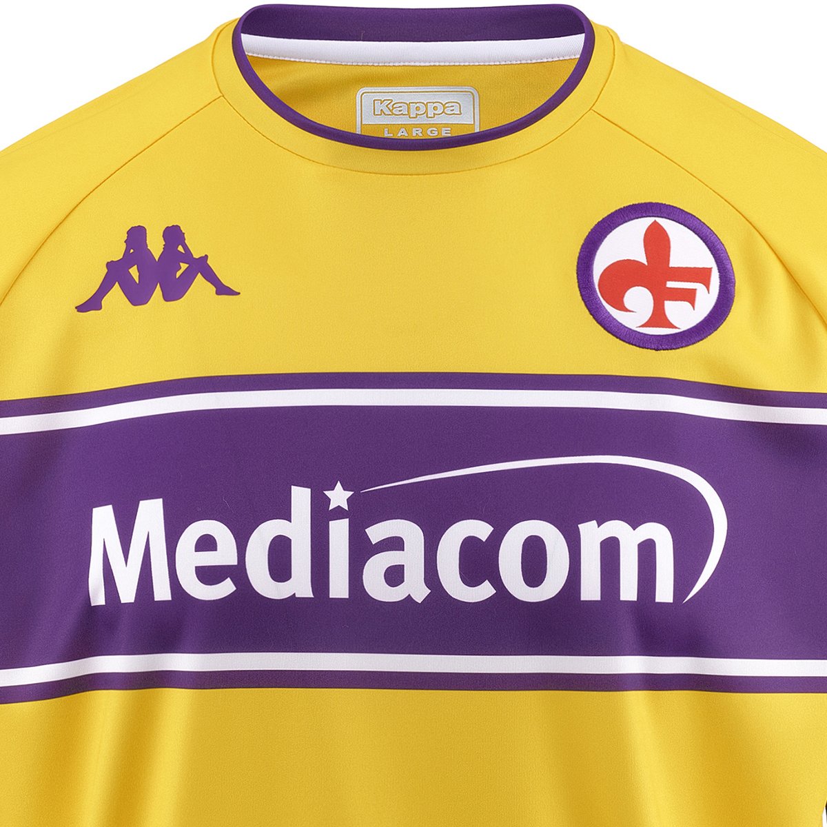 Camiseta Kombat Third Fiorentina hombre Amarillo - Imagen 3