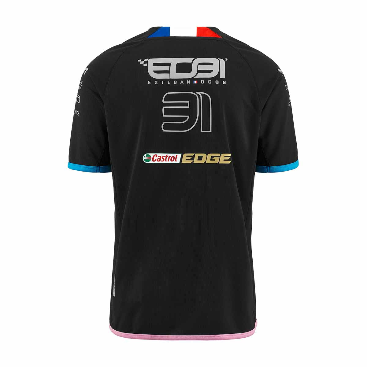 Camiseta Kombat Ocon Alpine F1 Negro Niño
