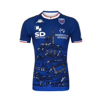 Camiseta Kombat Pro Home FC Grenoble Rugby hombre Azul - Imagen 1