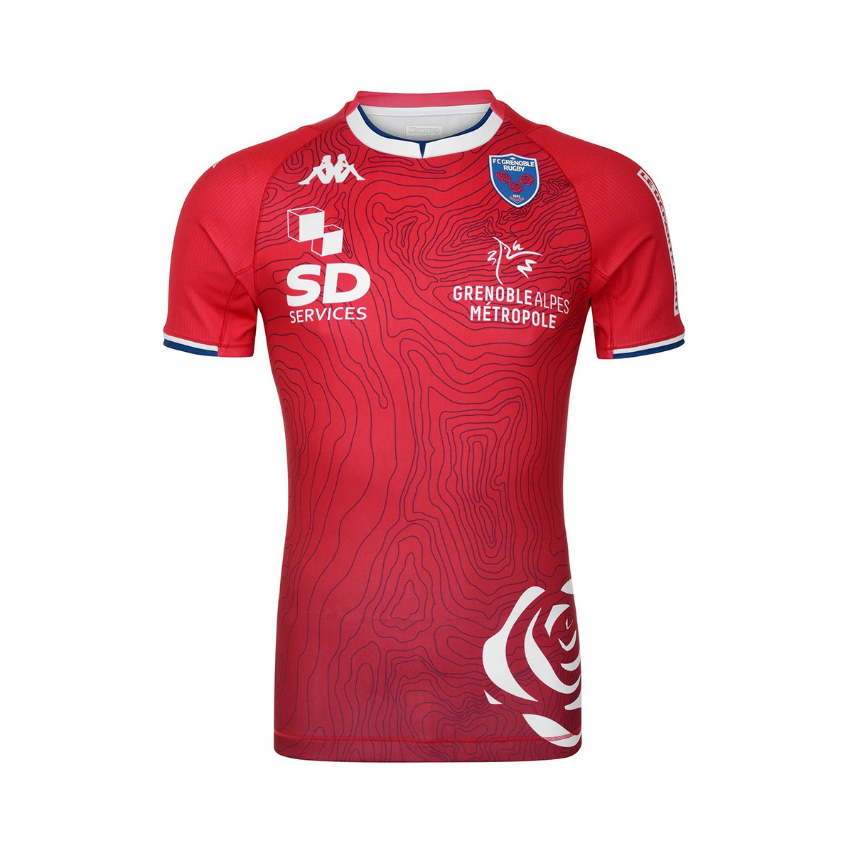 Camiseta Kombat Pro Away FC Grenoble Rugby hombre Rojo - Imagen 1