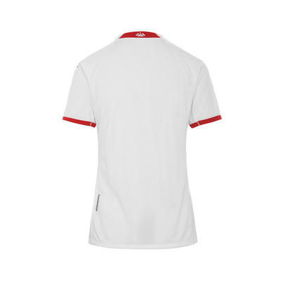 Camiseta de juego Kombat Lady Home AS Monaco 22/23 Blanco Mujer