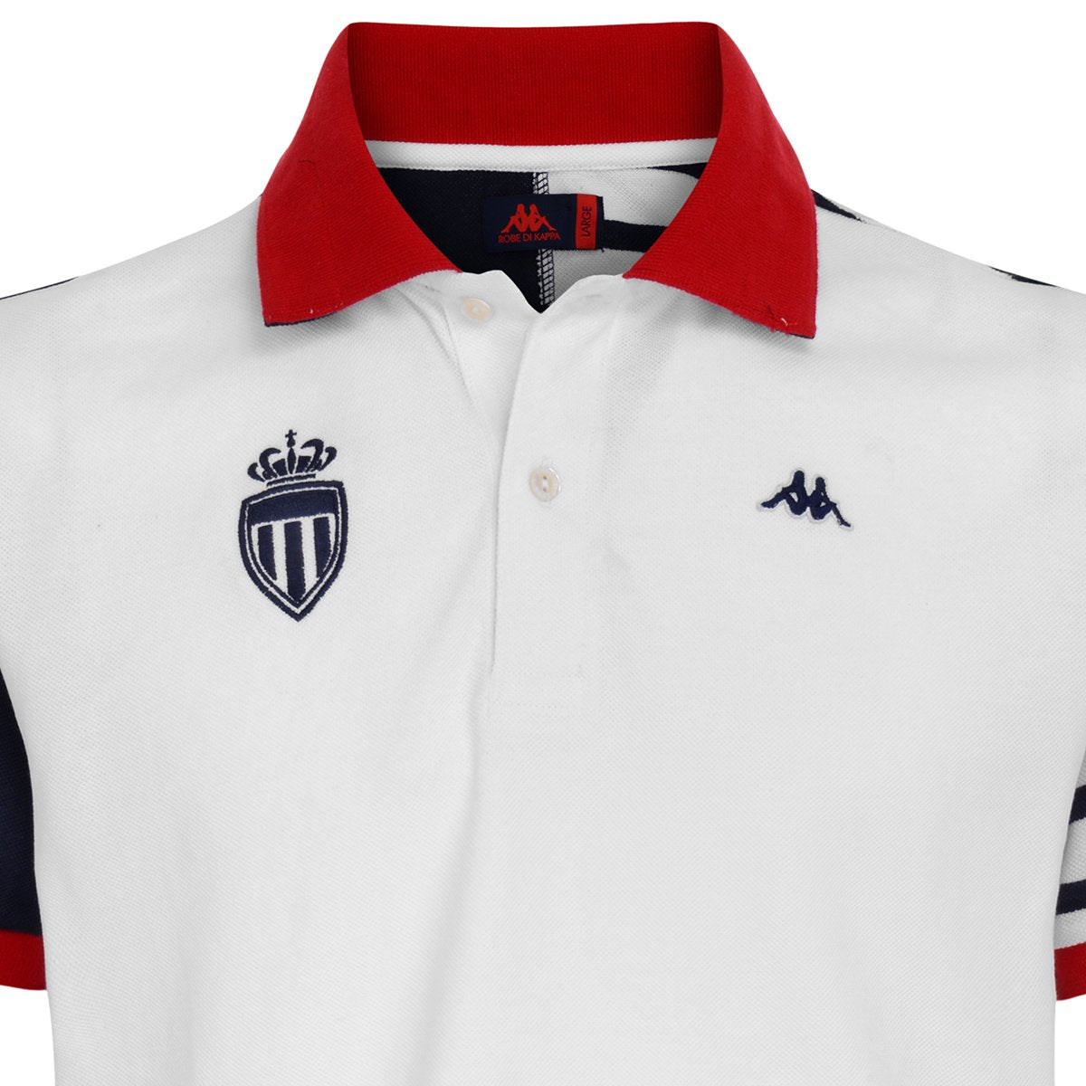 Camiseta Aubin Robe di Kappa x AS Monaco Blanco Hombre - Imagen 2
