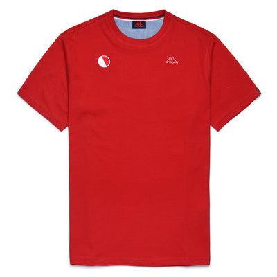 Camiseta Luc Robe Di Kappa - As Monaco 2022 rojo hombre - imagen 1
