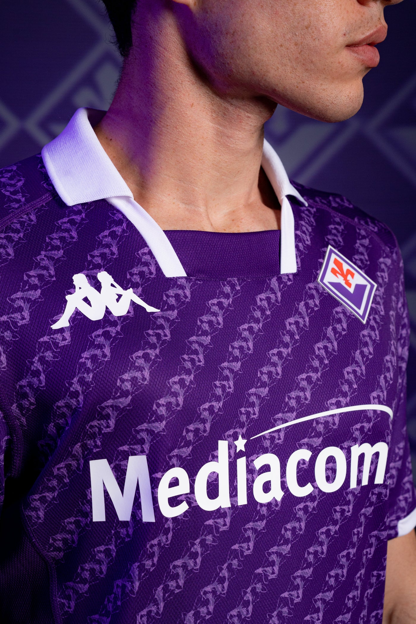 Camiseta de Juego Kombat Pro Home Fiorentina 23/24 Púrpura Hombre